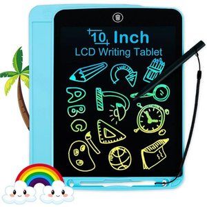 LCD Writing Tablet for Kids 10 Inch, Colorful Doodle Board Drawing Tablet